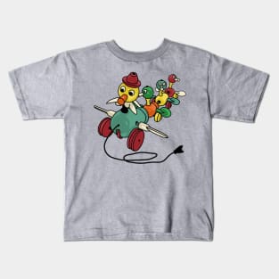 Vintage "Gabby Goofies" Ducks Pull Toy Kids T-Shirt
